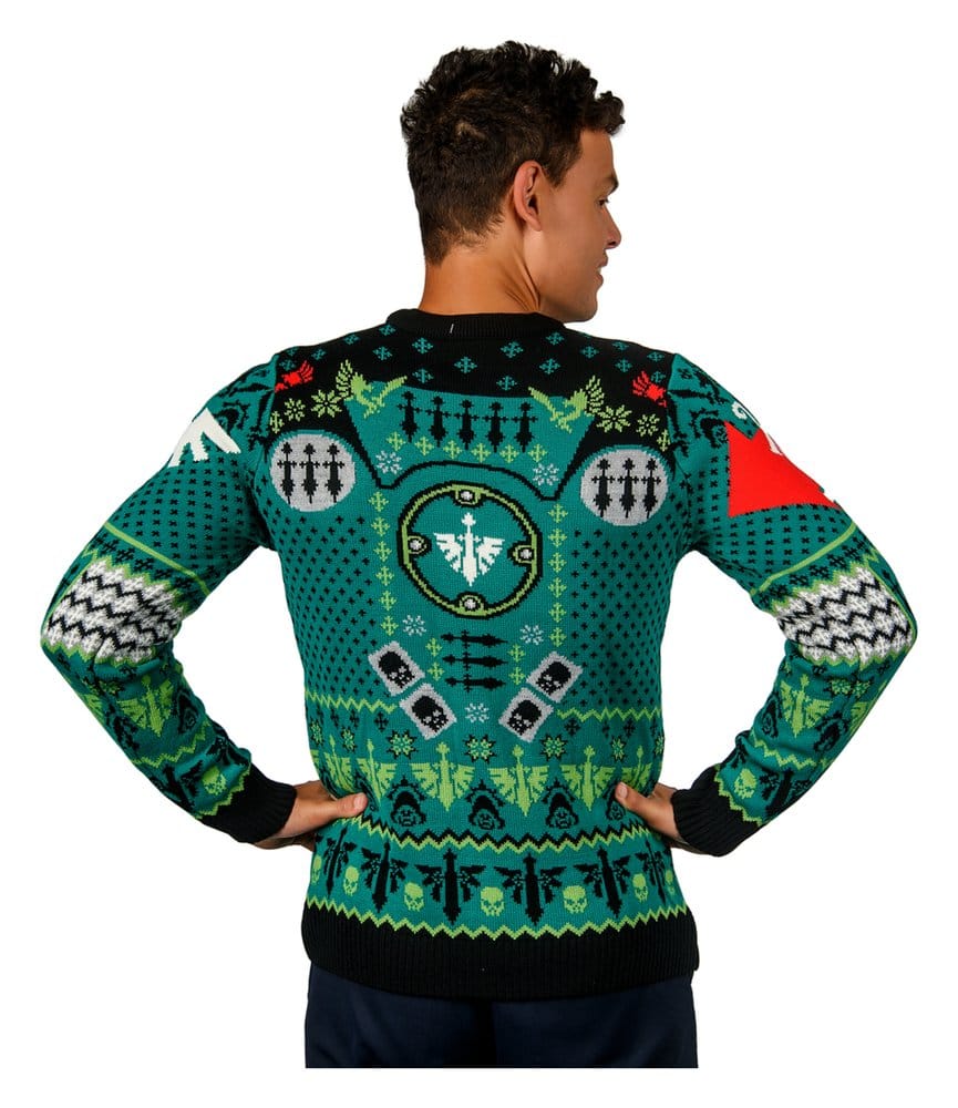 Warhammer 40,000 Sudadera navideña Dark Angels Talla XS