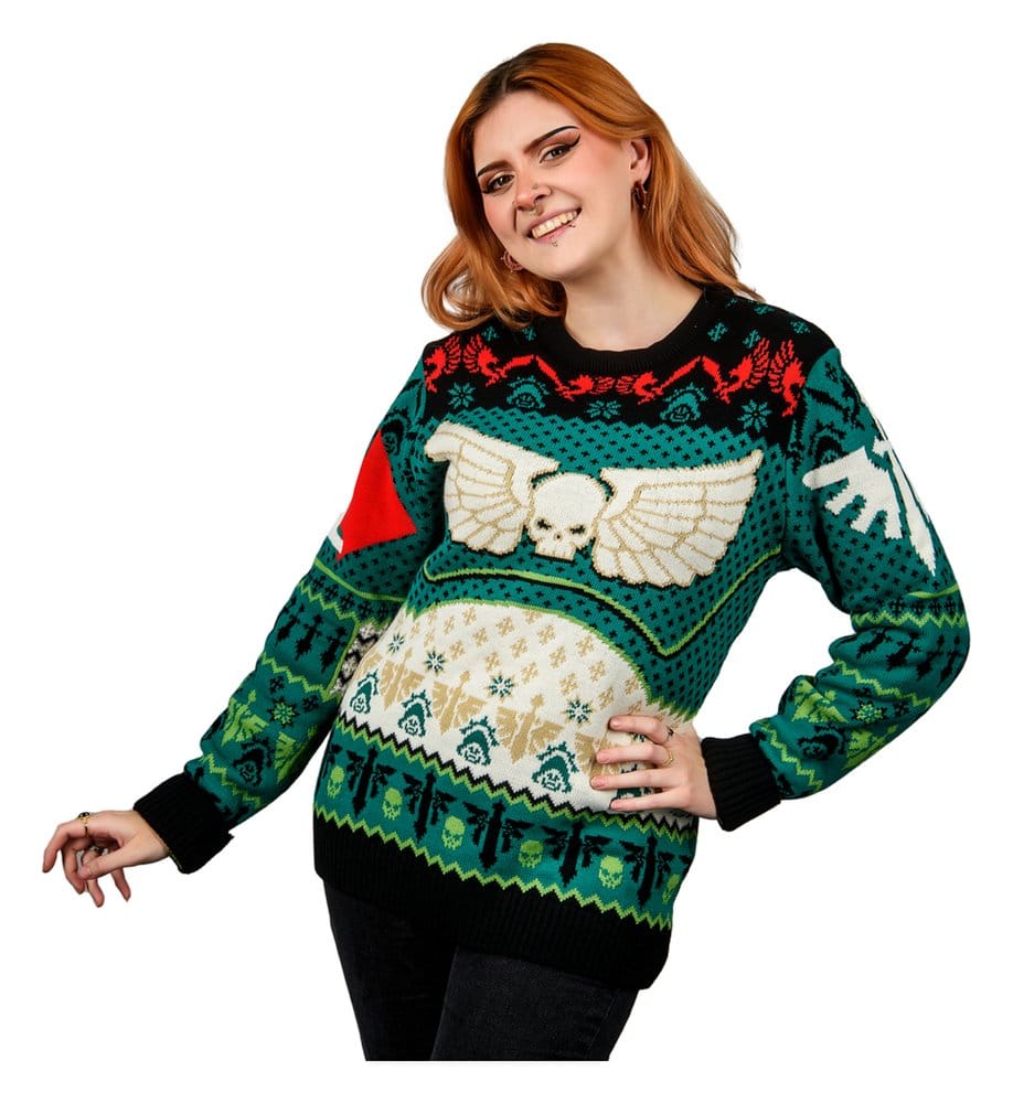 Warhammer 40,000 Sudadera navideña Dark Angels Talla XS