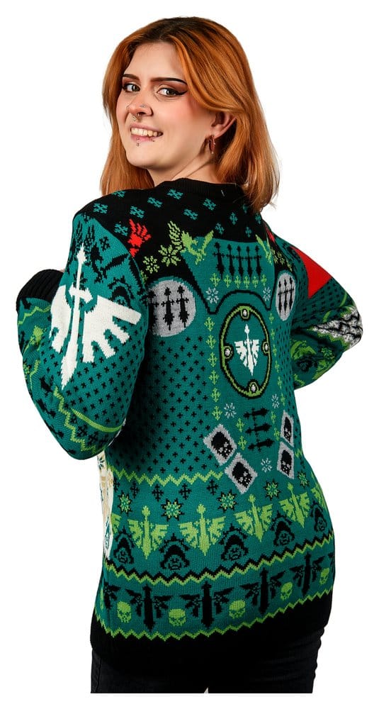 Warhammer 40,000 Sudadera navideña Dark Angels Talla XL