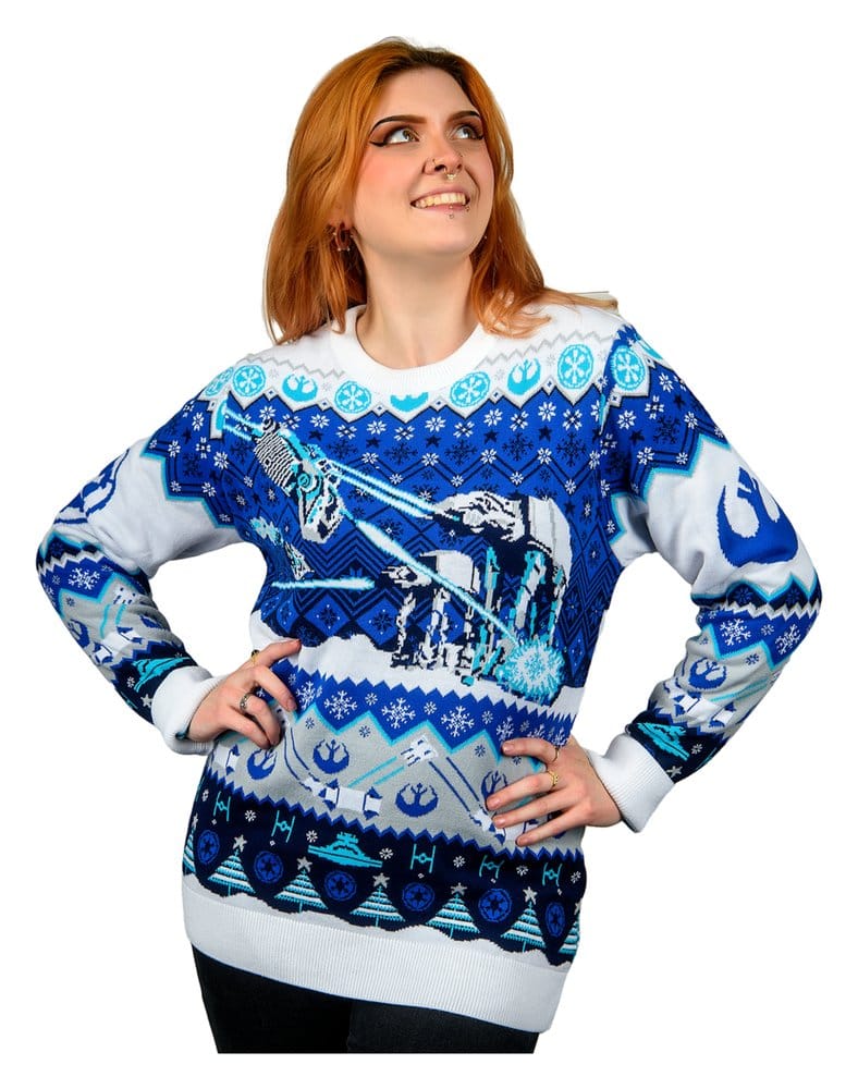 Star Wars Sudadera navideña AT-AT Assault Talla XXL
