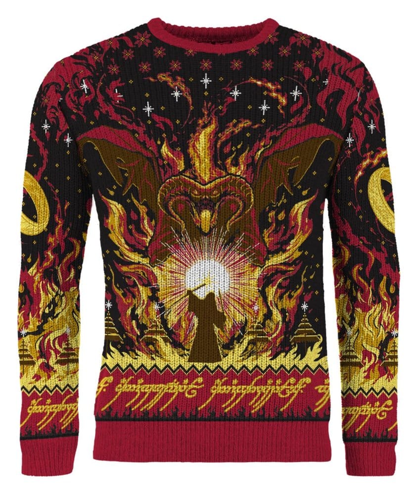 El Señor de los Anillos Sudadera navideña Balrog Talla XS
