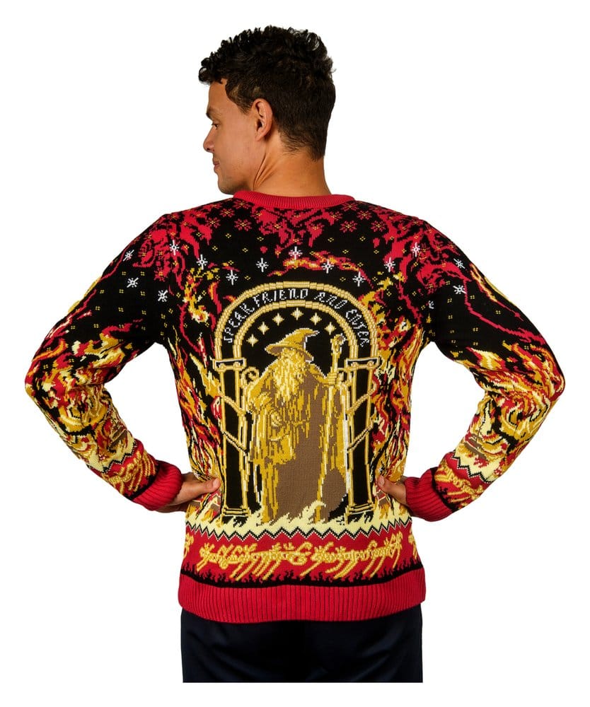 El Señor de los Anillos Sudadera navideña Balrog Talla L