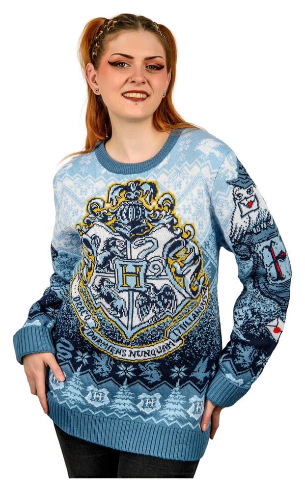 Harry Potter Sudadera navideña Hogwarts Talla XXL