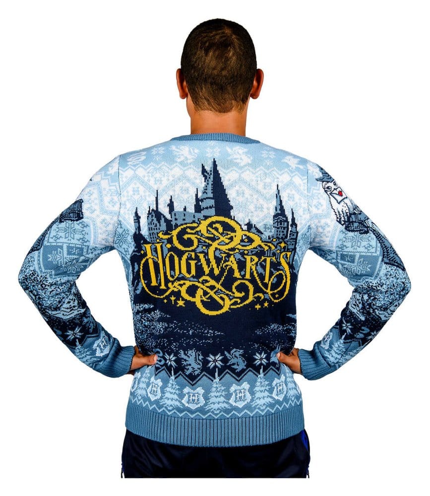 Harry Potter Sudadera navideña Hogwarts Talla M