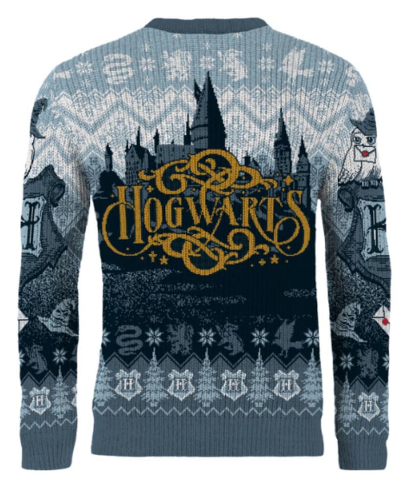 Harry Potter Sudadera navideña Hogwarts Talla L