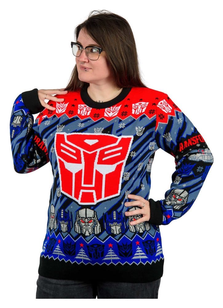 Transformers Sudadera navideña Talla XL