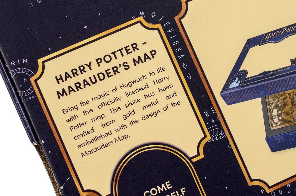 Harry Potter Réplica Marauder's Map Metal Map 15 cm