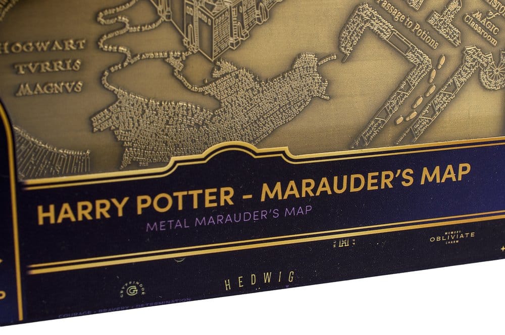 Harry Potter Réplica Marauder's Map Metal Map 15 cm