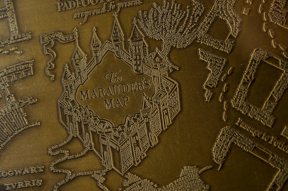 Harry Potter Réplica Marauder's Map Metal Map 15 cm