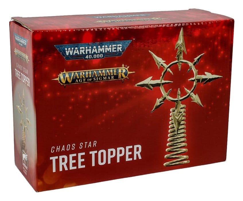 Warhammer 40,000 Remate de árbol Chaos Star 22 cm
