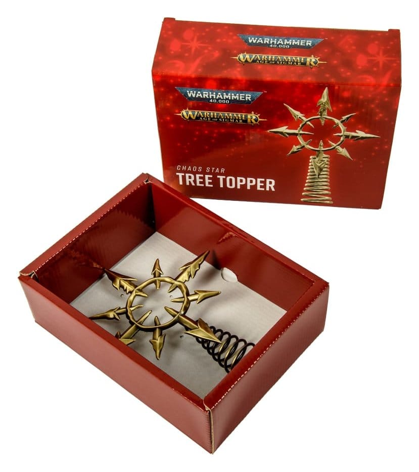 Warhammer 40,000 Remate de árbol Chaos Star 22 cm