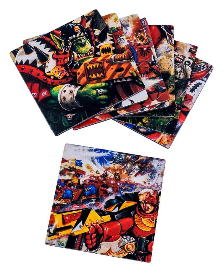 Warhammer 40,000 Set de posavasos Blood Angels Armageddon 15 cm