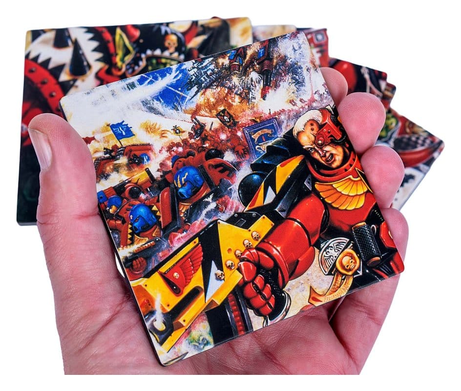 Warhammer 40,000 Set de posavasos Blood Angels Armageddon 15 cm