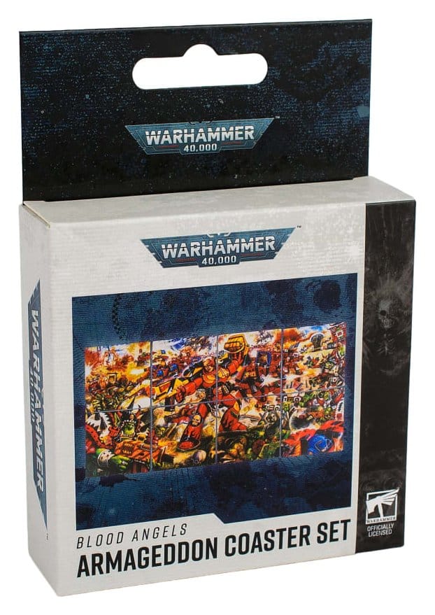 Warhammer 40,000 Set de posavasos Blood Angels Armageddon 15 cm