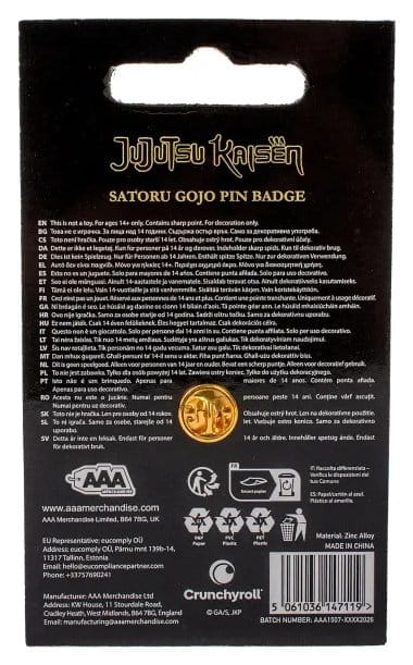 Jujutsu Kaisen Icon Insignia Satoru Gojo