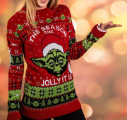 Star Wars Sudadera navideña Yoda Talla S