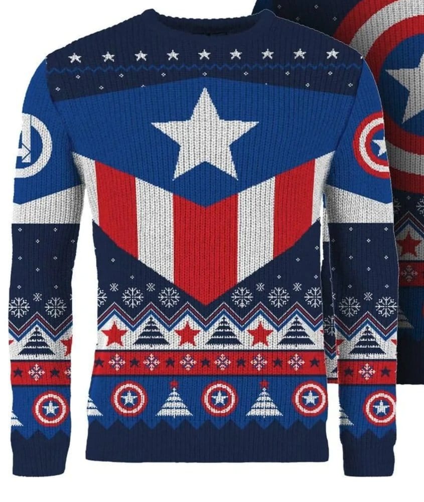 Captain America Sudadera navideña Talla S