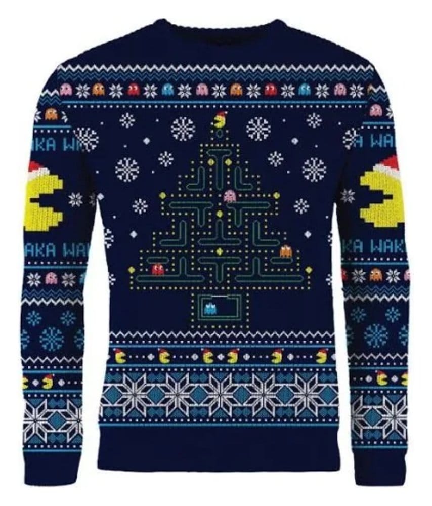 Pac-Man Sudadera navideña Talla S