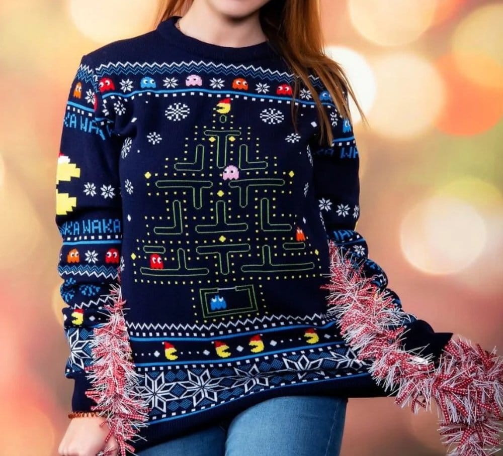 Pac-Man Sudadera navideña Talla M Frikytopia