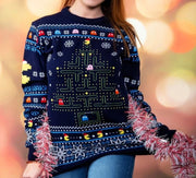 Pac-Man Sudadera navideña Talla XL