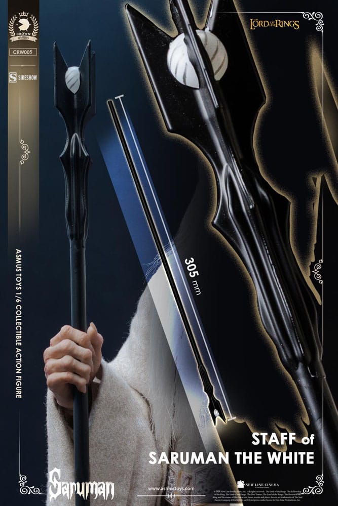 El Señor de los Anillos Figura 1/6 Saruman 31 cm
