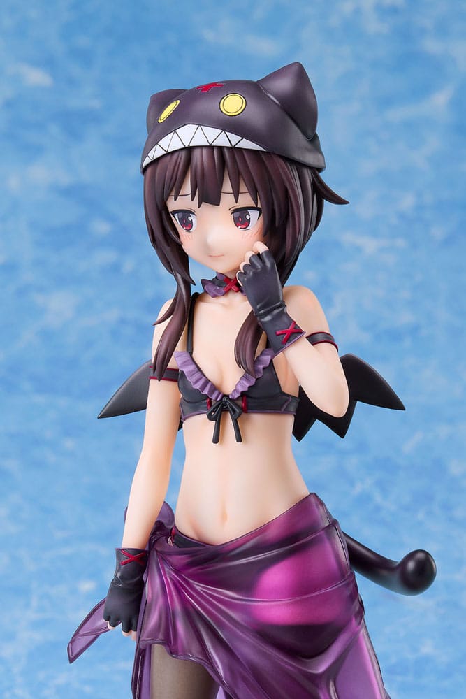 KonoSuba: An Explosion on This Wonderful World! Estatua 1/7 Megumin Chomusuke Swimsuit Ver. 22 cm
