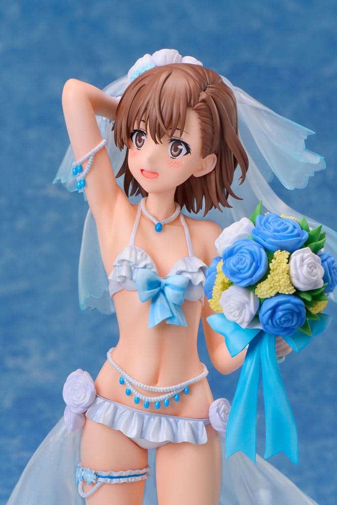 A Certain Scientific Railgun T Estatua PVC 1/7 Mikoto Misaka Wedding Swimsuit Ver. 25 cm