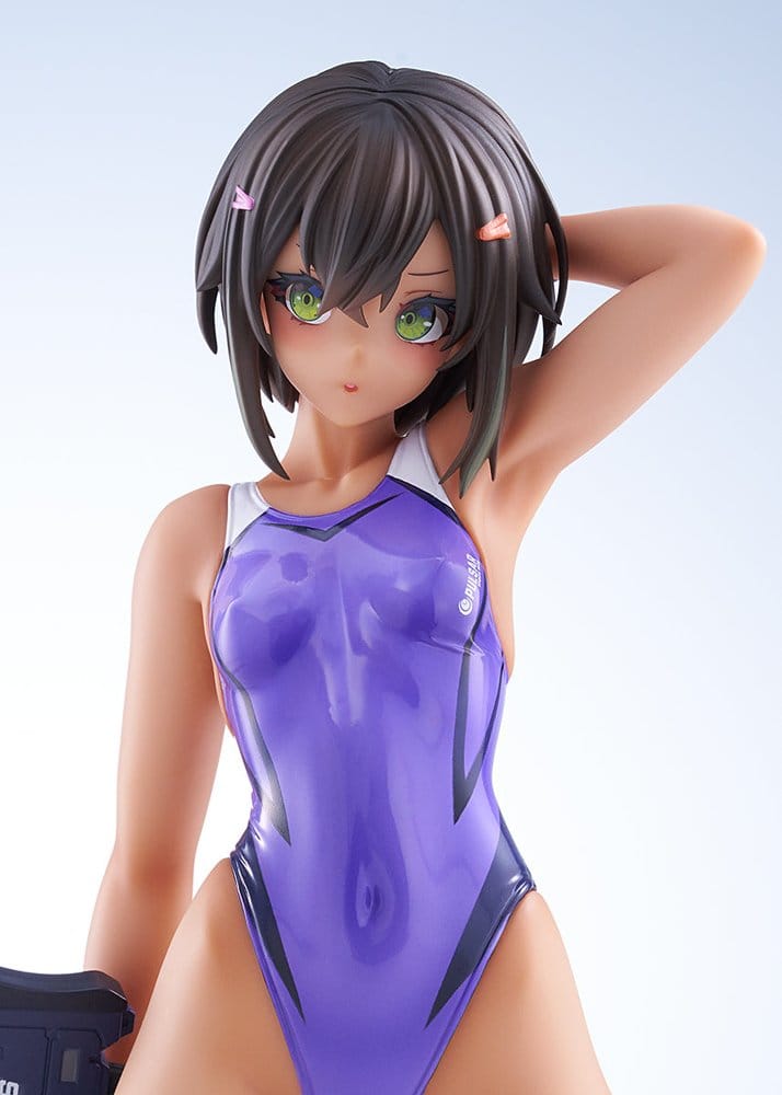 Arms Note Figura PVC 1/7 Buchou-chan of the Swimming Club Purple Swimsuit Ver. 22 cm