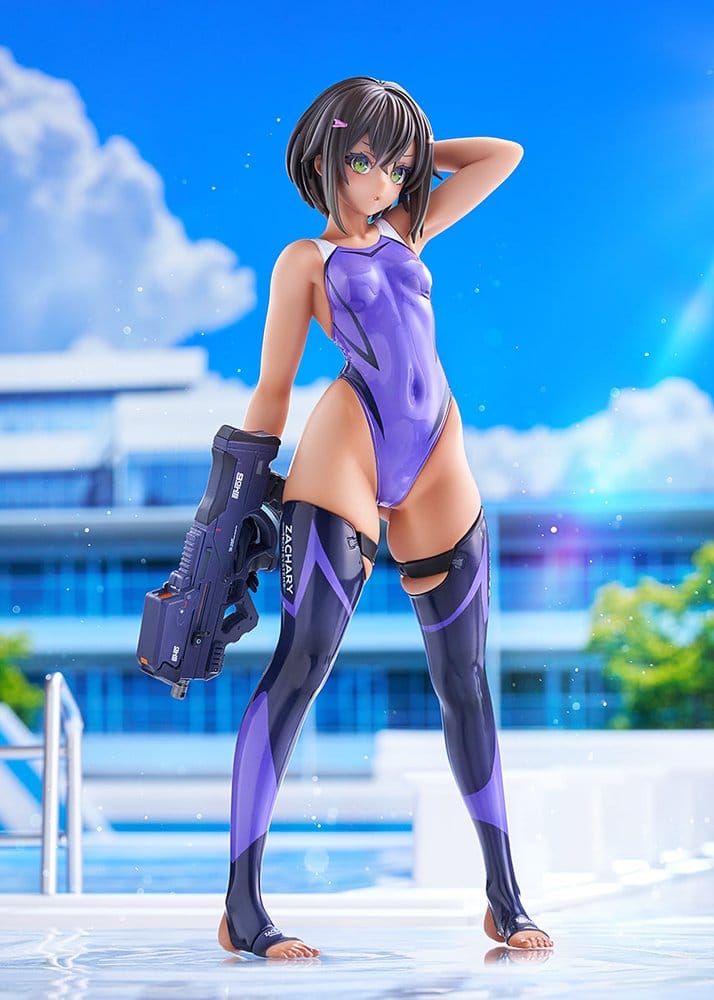 Arms Note Figura PVC 1/7 Buchou-chan of the Swimming Club Purple Swimsuit Ver. 22 cm