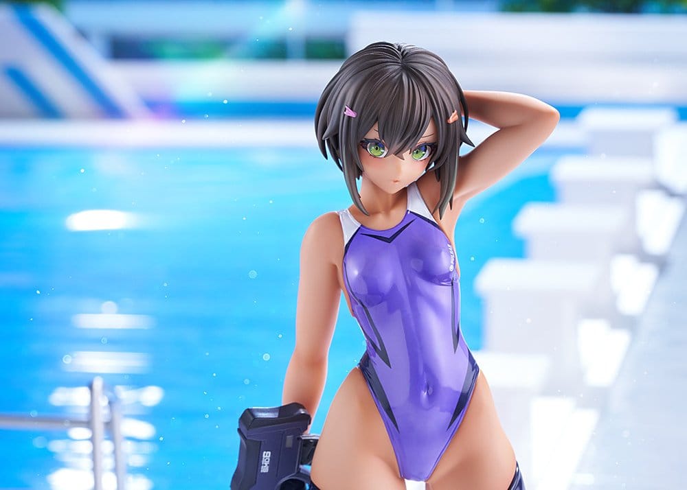 Arms Note Figura PVC 1/7 Buchou-chan of the Swimming Club Purple Swimsuit Ver. 22 cm