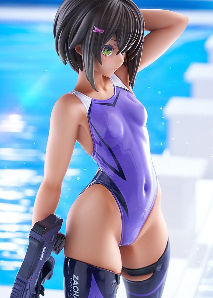 Arms Note Figura PVC 1/7 Buchou-chan of the Swimming Club Purple Swimsuit Ver. 22 cm