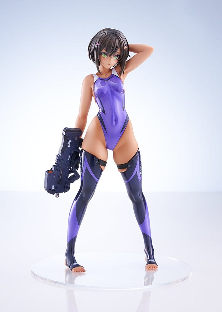 Arms Note Figura PVC 1/7 Buchou-chan of the Swimming Club Purple Swimsuit Ver. 22 cm