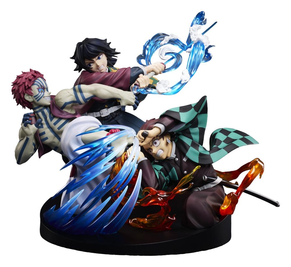 Demon Slayer: Kimetsu no Yaiba Figura PVC Tanjiro Kamado & Giyu Tomioka & Akaza 13 cm Frikytopia