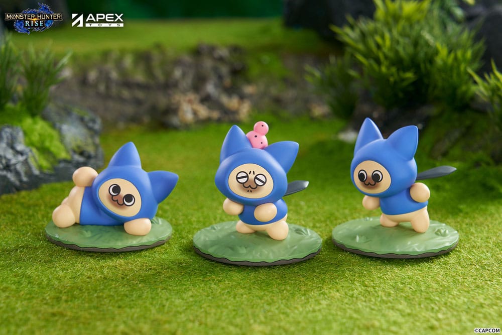 Monster Hunter Rise Pack de 6 Figuras Felyne Cat