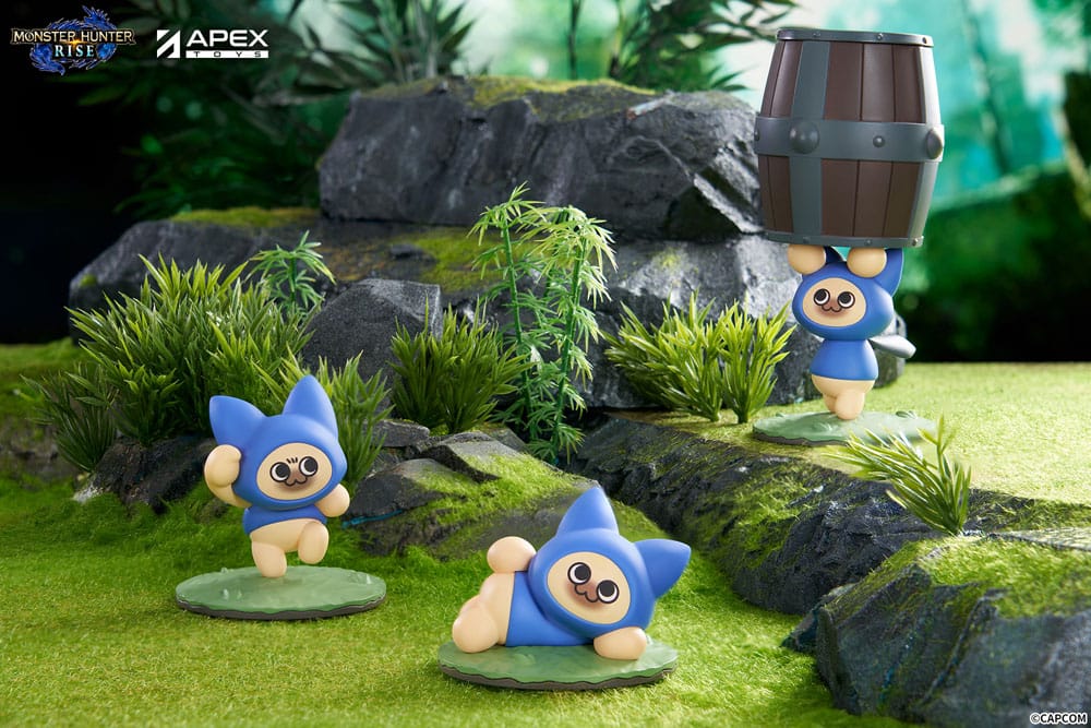 Monster Hunter Rise Pack de 6 Figuras Felyne Cat