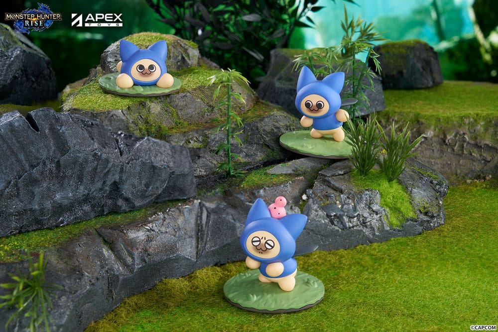 Monster Hunter Rise Pack de 6 Figuras Felyne Cat
