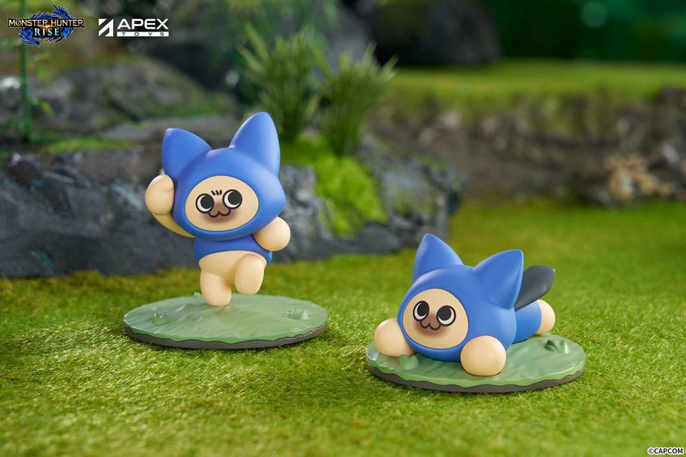 Monster Hunter Rise Pack de 6 Figuras Felyne Cat
