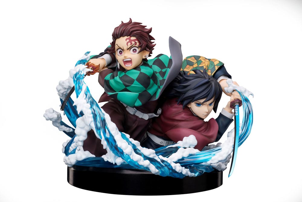 Demon Slayer: Kimetsu no Yaiba Estatua PVC Tanjiro & Giyuu 13 cm Frikytopia