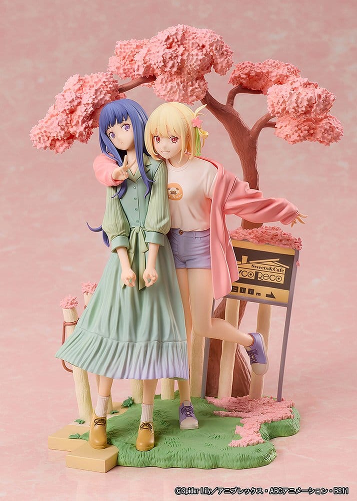 Lycoris Recoil Pack de 2 Figuras PVC Chisato Nishikigi & Takina Inoue Spring Ver. 25 cm