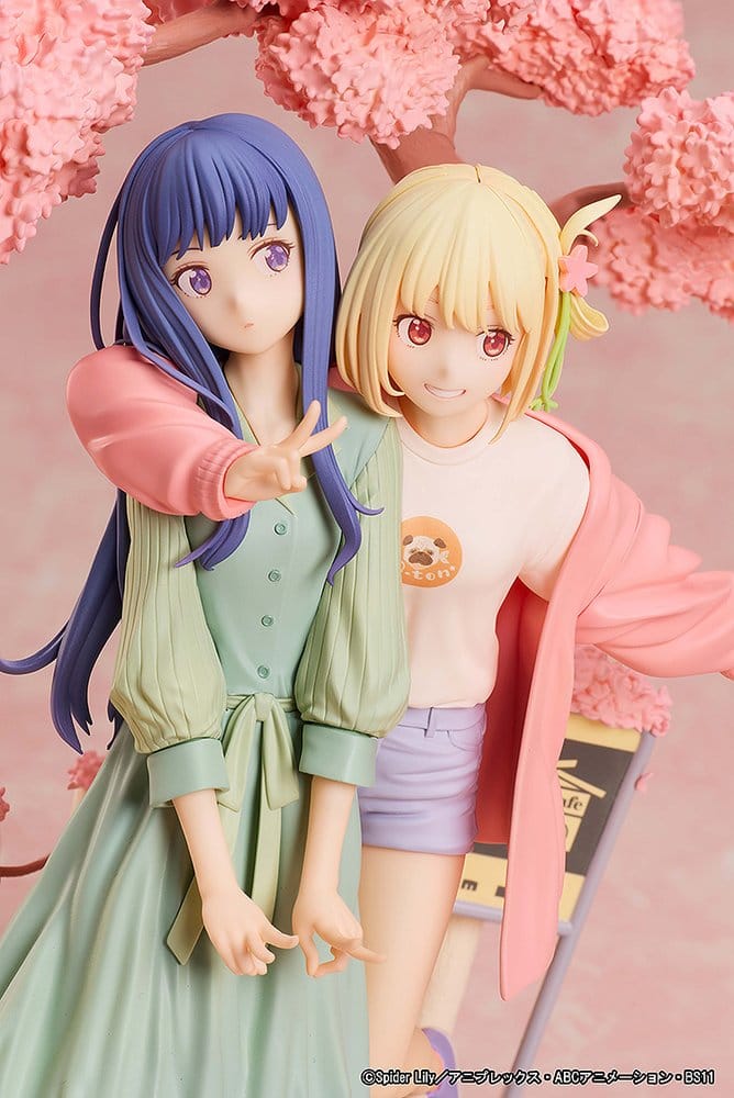 Lycoris Recoil Pack de 2 Figuras PVC Chisato Nishikigi & Takina Inoue Spring Ver. 25 cm