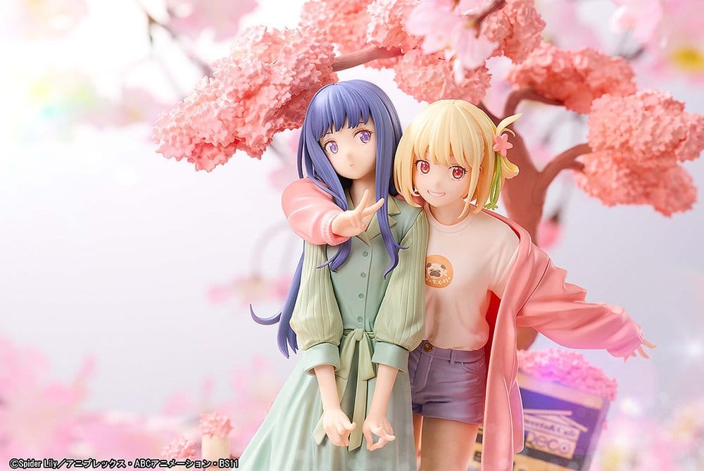 Lycoris Recoil Pack de 2 Figuras PVC Chisato Nishikigi & Takina Inoue Spring Ver. 25 cm