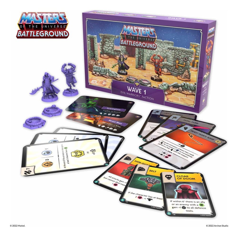 Masters of the Universe: Battleground Juego de Miniaturas Wave 1: Evil Warriors Faction *Edición Italiano* Frikytopia