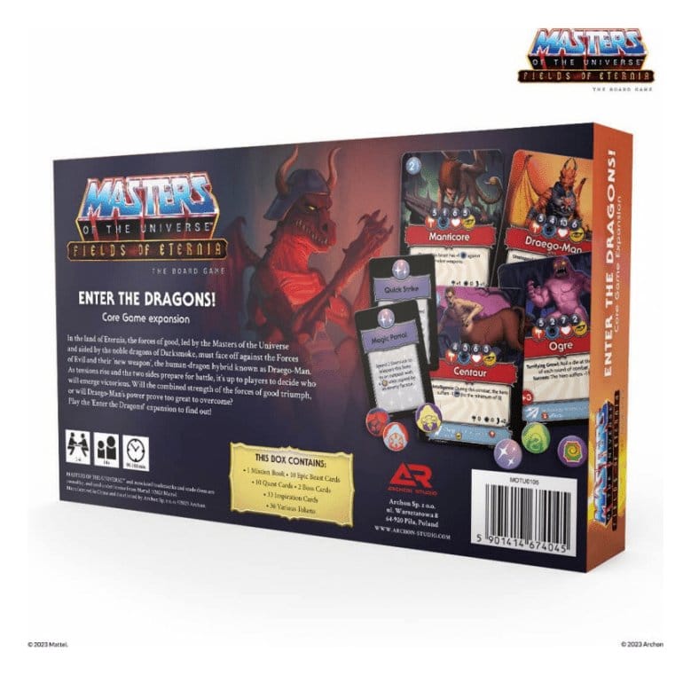 Masters of the Universe Expansión del Juego de Mesa Fields of Eternia - Enter the Dragons! *Edición Italiana*