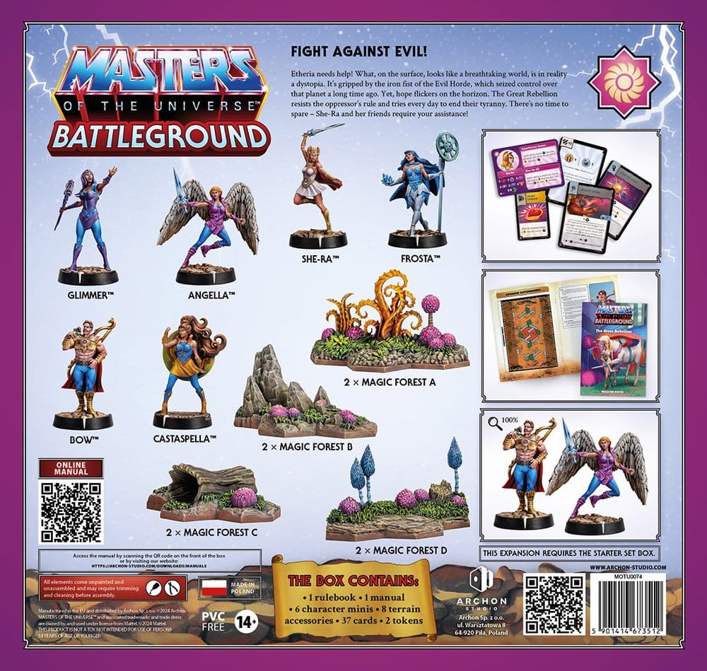 Masters of the Universe: Battleground Juego de Miniaturas Wave 7: The Great Rebellion *Edición Alemán*
