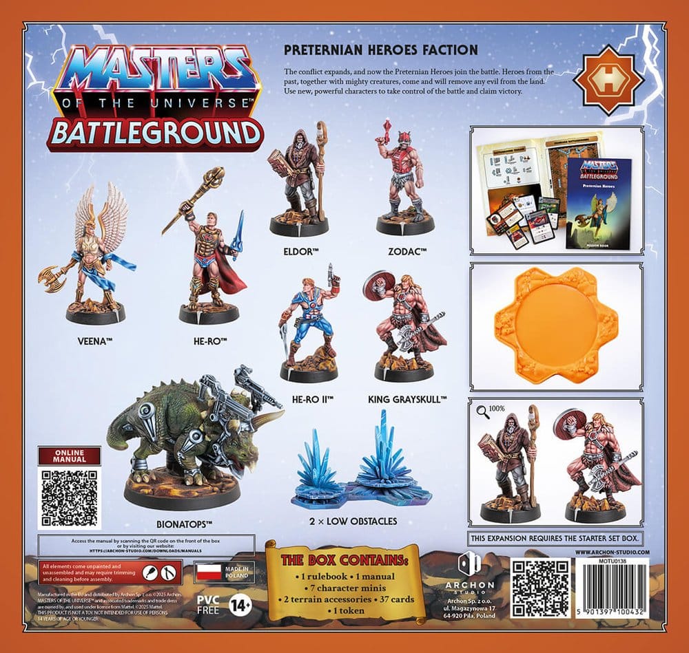 MOTU WAVE 10 PRETERNIAN HEROES FACTION ITALIAN