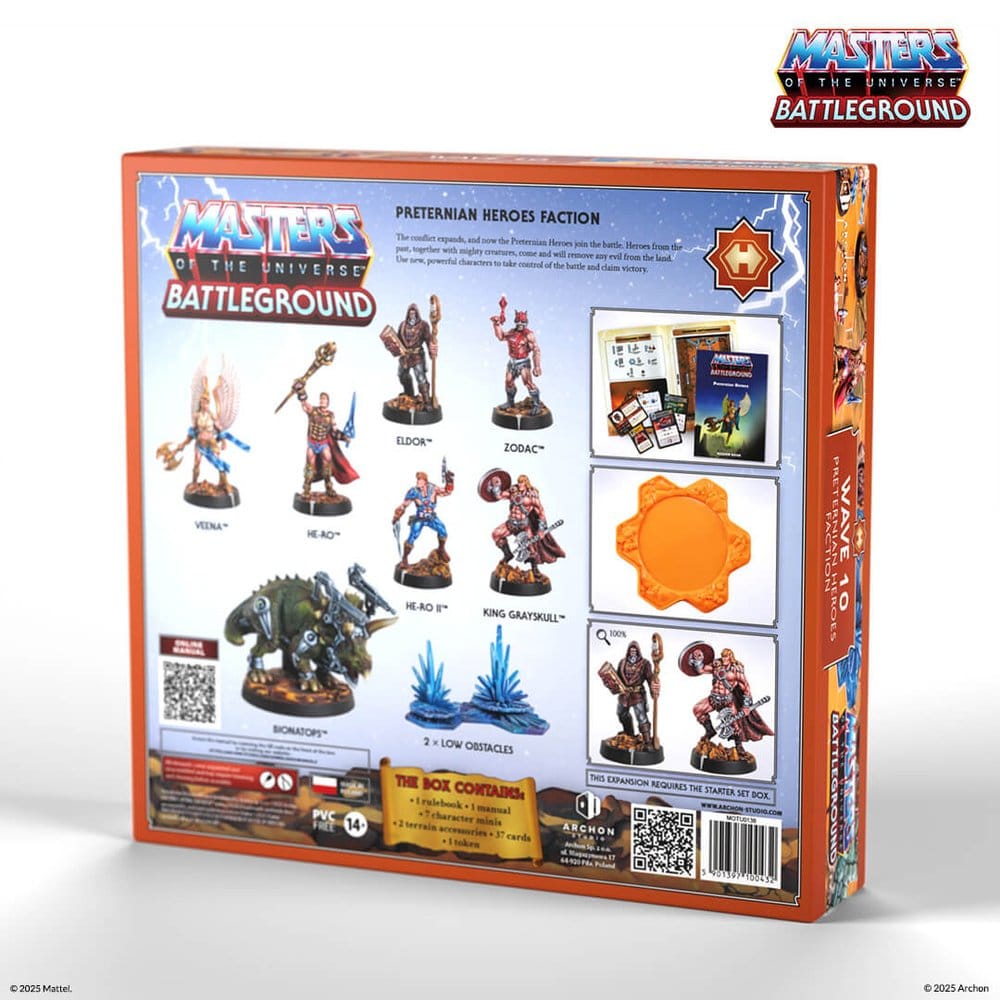 Masters of the Universe: Battleground Juego de Miniaturas Wave 10: Preternian Heroes Faction *Edición Español*