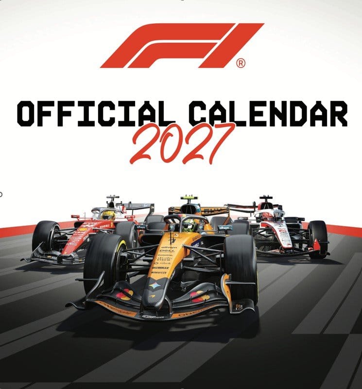 Formula 1 Calendario Oficial 2027 30 x 30 cm