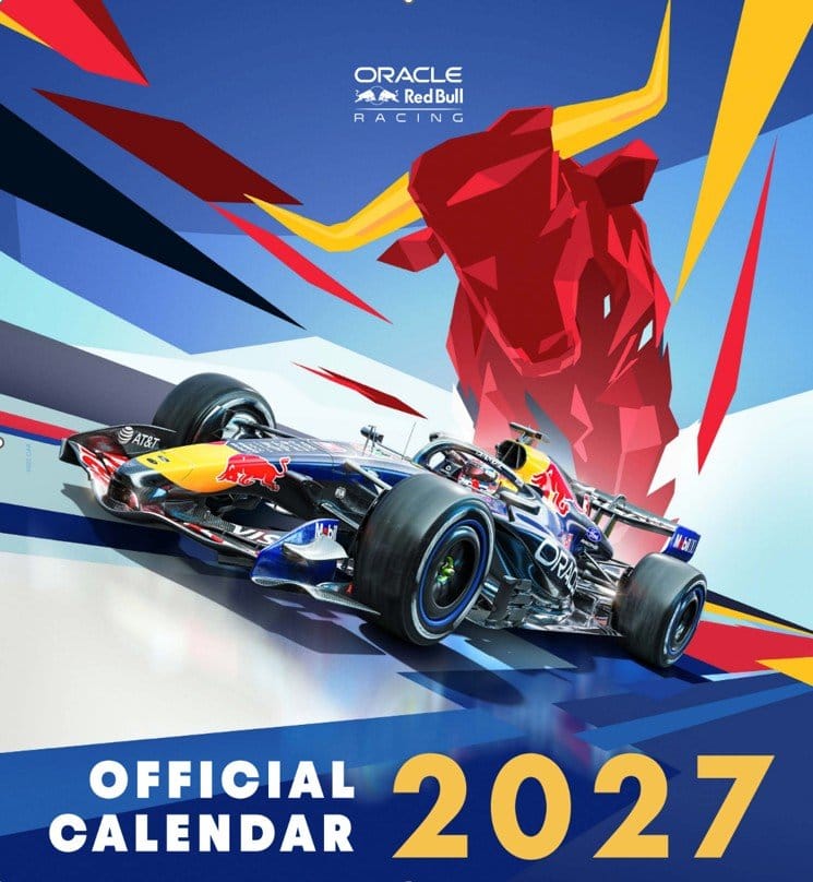 Oracle Red Bull Racing Calendario Oficial 2027 30 x 30 cm