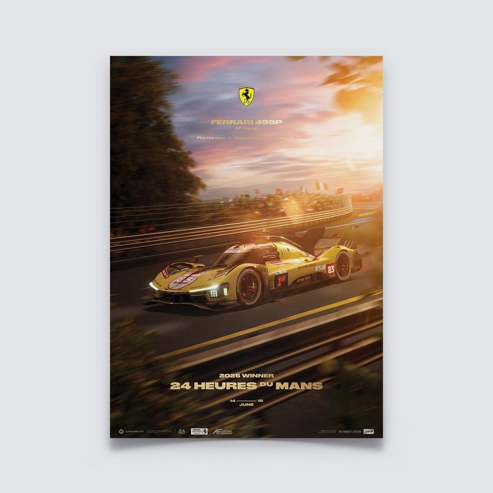 Ferrari AF Corse Puzzle 499P 24 Heures du Mans 2025 Winner (1000 Piezas) 48 x 68 cm