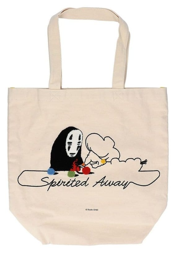 El viaje de Chihiro Bolsa de tela Embroidery Canvas No Face knitting